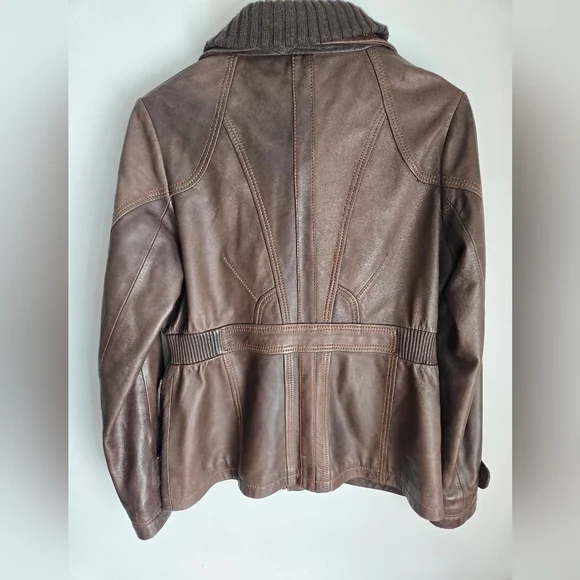 DANIER Brown Leather Jacket - Picture 15 of 15